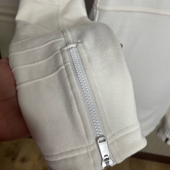 ATHLETA Moto Jacket in Magnolia Off- White, Size Small - Picture 11 of 16